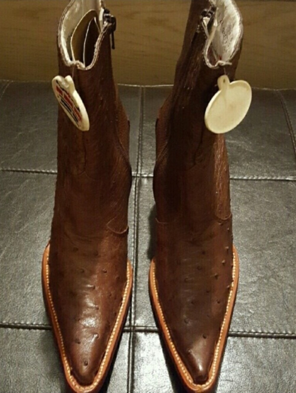 Los Altos Ladies Ostrich Leather Western Boots